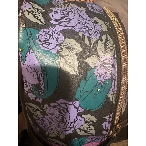 Loungefly Disney The Little Mermaid Ursula Floral Backpack Poor Unfortunate Soul - Picture 13 of 14